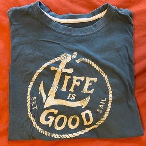 Life is Good Nautical Boating T-shirt